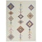 Homeroots 5 x 7 ft. Ivory Boho Jewels Geometric Area Rug 385802 - alternate 1